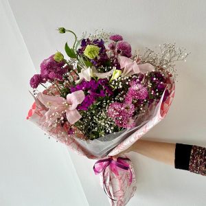 Pembe Liliumlu Buket